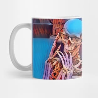 Gossiping skeleton Mug